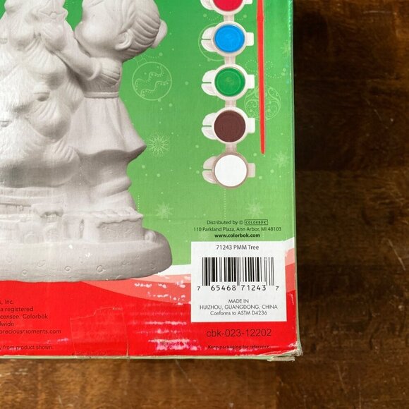 Precious Moments Christmas Tree Plaster Statue Paint Kit NEW - Picture 5 of 10